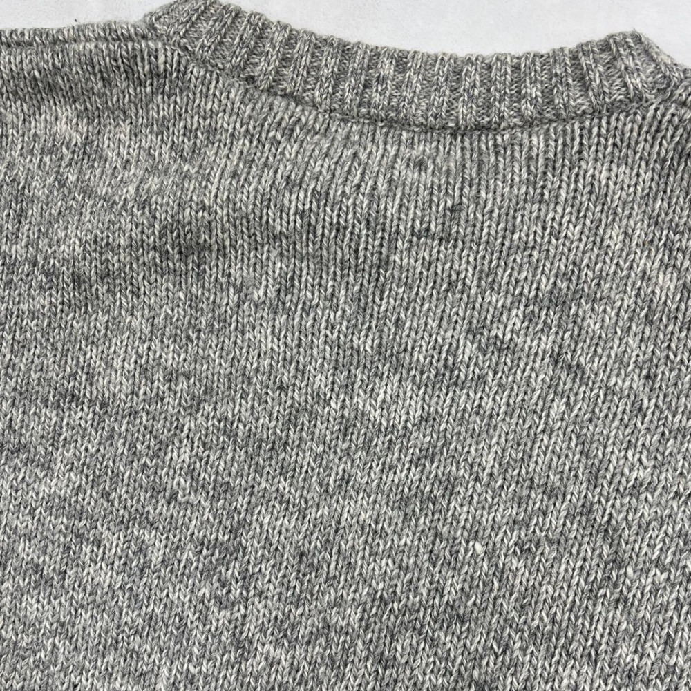 Eddie Bauer Sweater Mens XL Gray Wool Blend Marled Knit Crewneck Outdoors - Picture 7 of 8